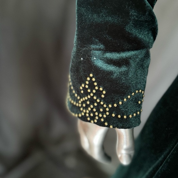 Emerald Green 2 Piece Dress - Picture 4 of 4